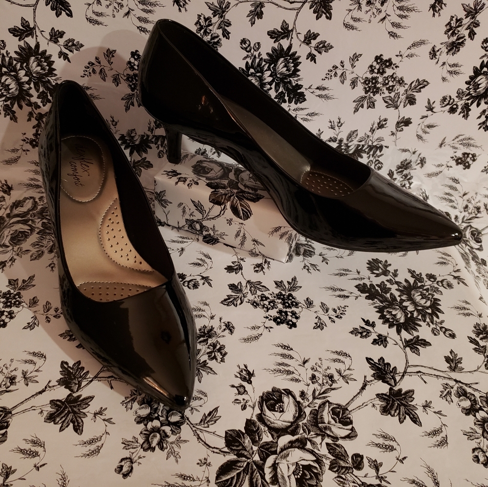 Black Patent Leather Heels